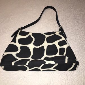 Black and cream animal print Preston & York shoulder bag